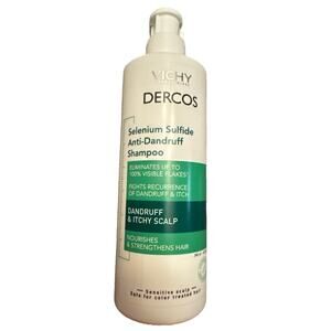 VICHY Dercos Selenium Sulfide Anti Dandruff Shampoo, Eliminates Flakes 13.18oz